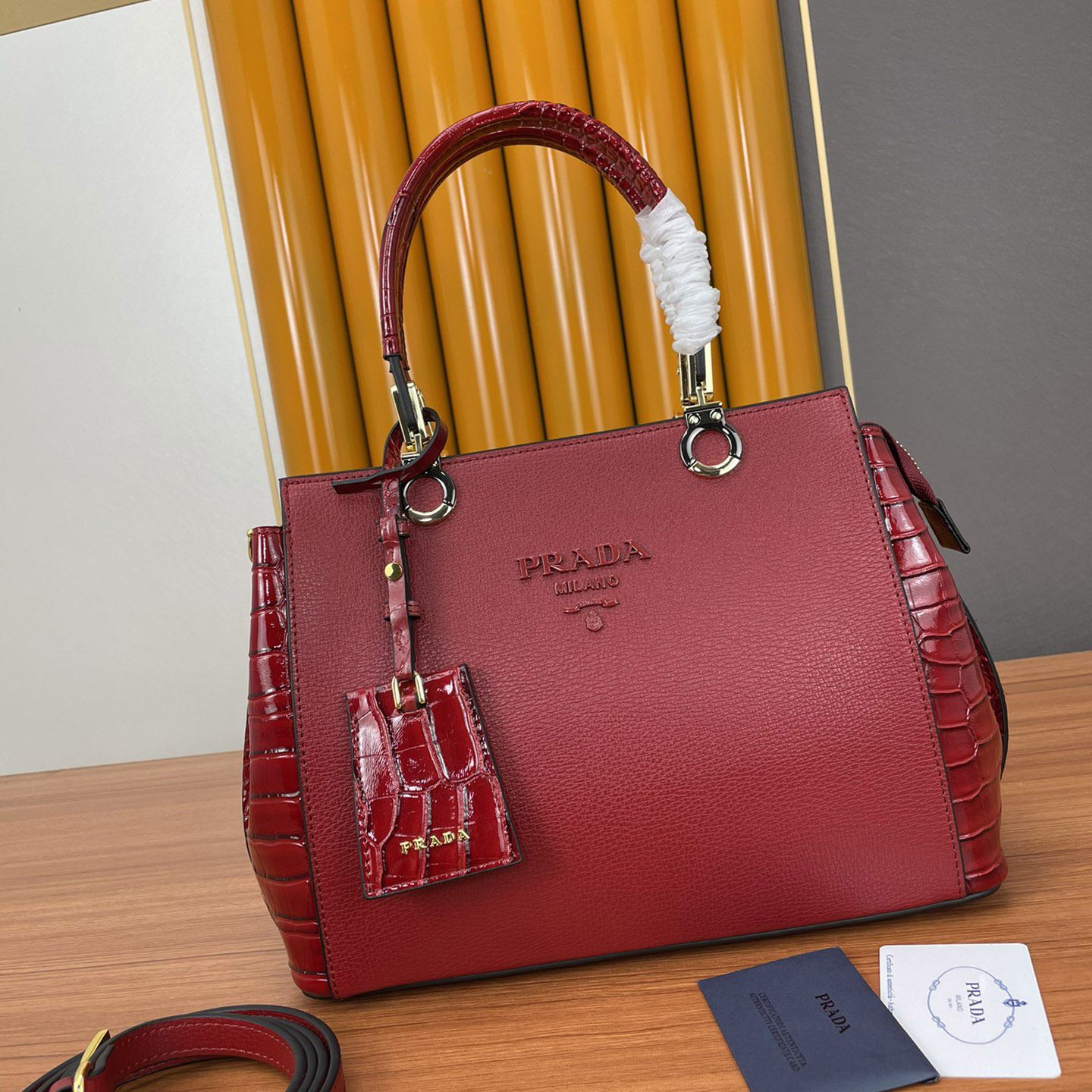 Pra*a top handle bags